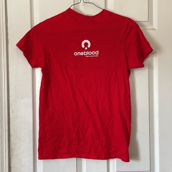 3D Short sleeve red all American hero blood donor blood donation t shirt sz S - Picture 3 of 17